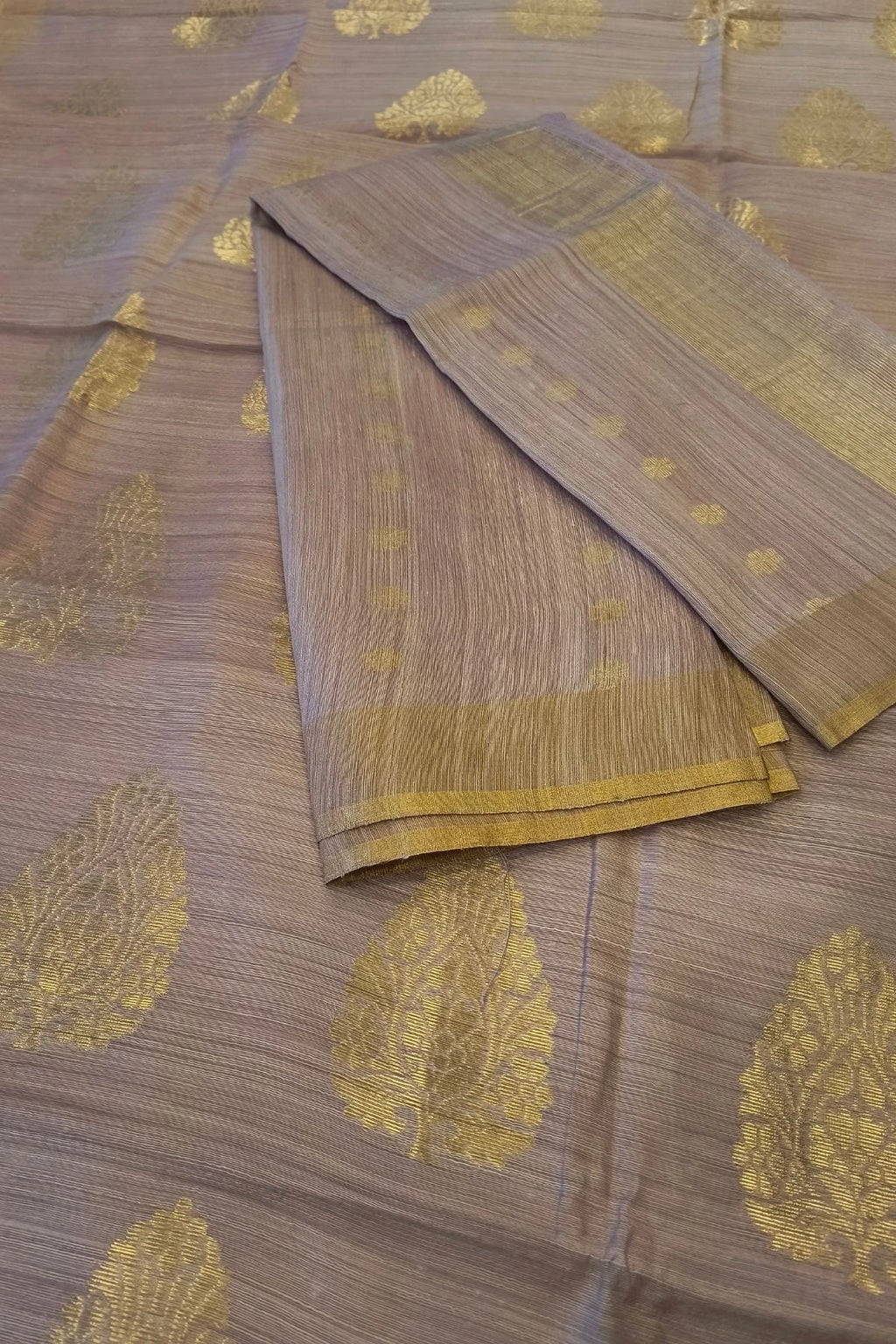 Dusty Rose Pure Matka Silk  Suit Set with Matching Dupatta