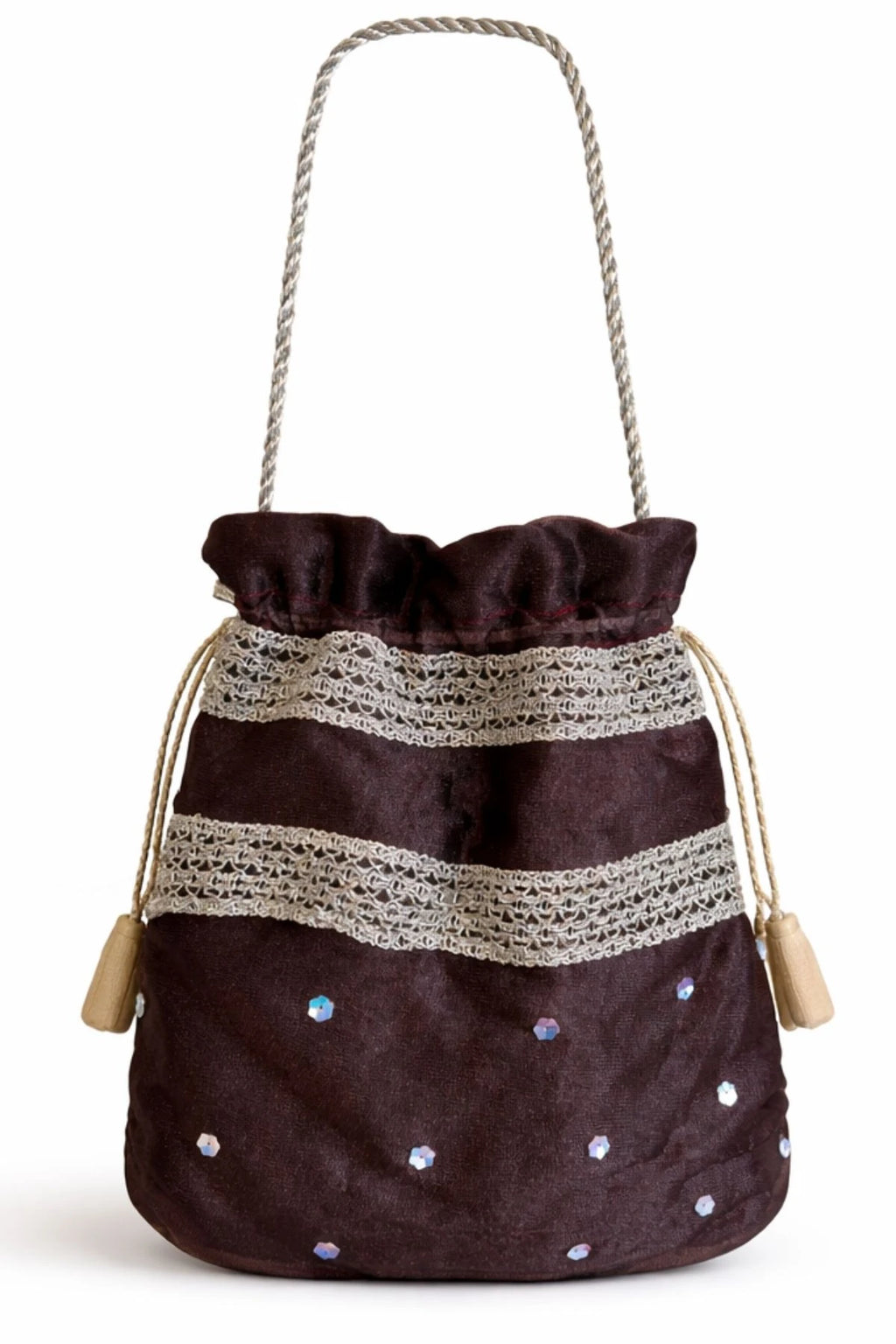 Brown Shimmer Potli Bag