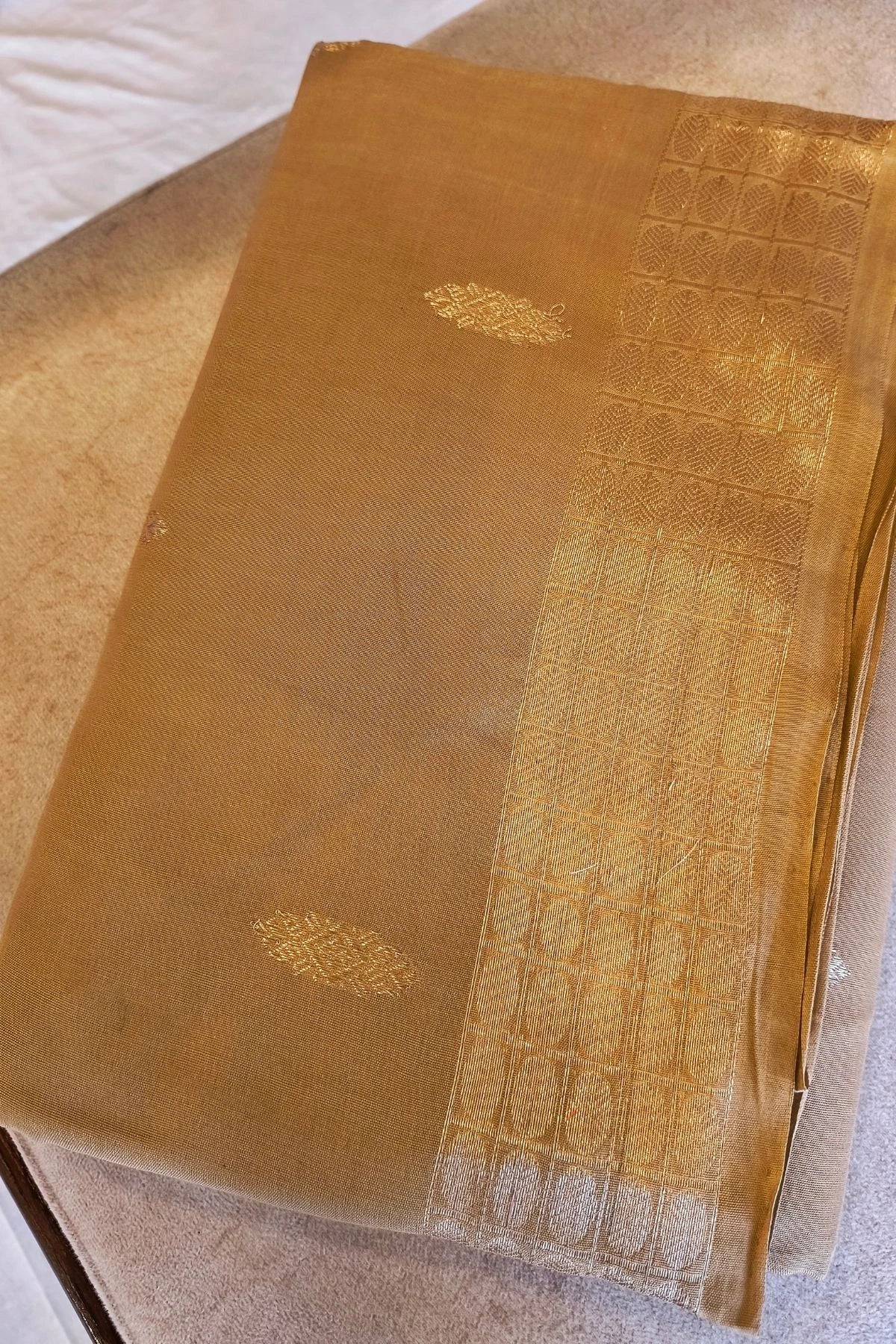 Rose Gold Modal Silk Handwoven Saree