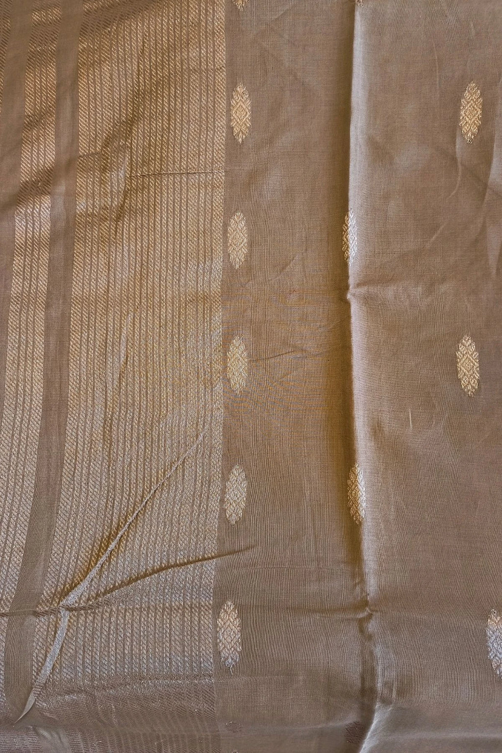 Rose Gold Modal Silk Handwoven Saree