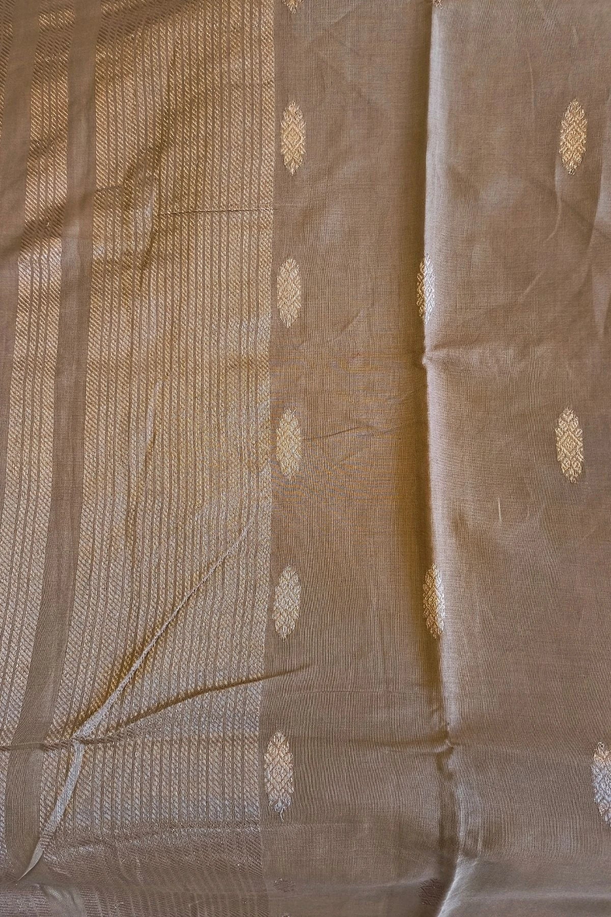 Rose Gold Modal Silk Handwoven Saree