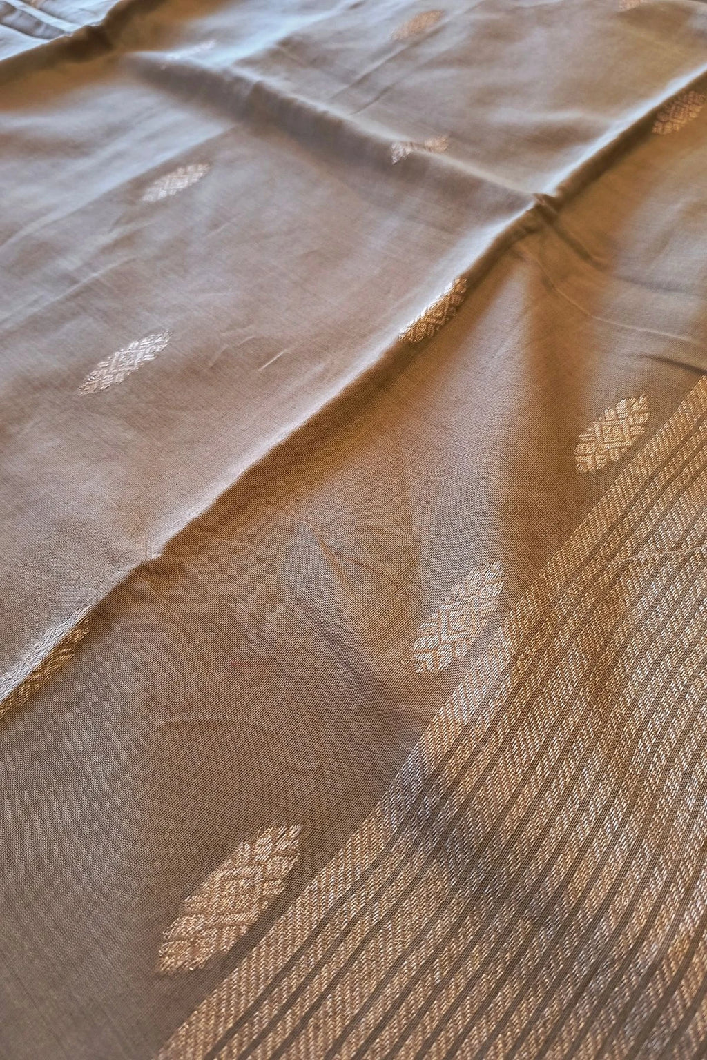 Rose Gold Modal Silk Handwoven Saree