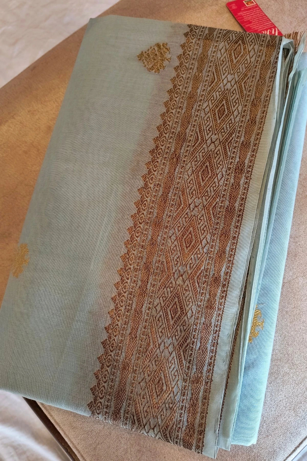 Sky Blue Modal Silk Handwoven Saree